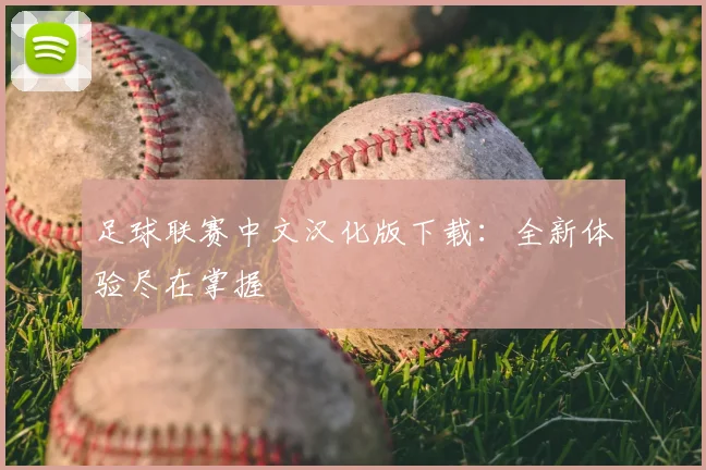 足球联赛中文汉化版下载：全新体验尽在掌握
